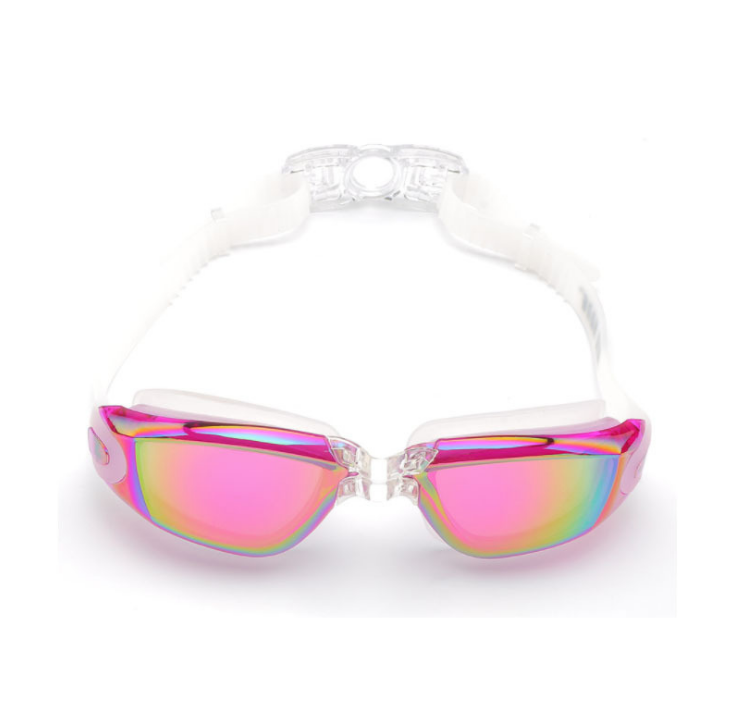 Unisex Anti-Fog Waterproof Swimming Goggles Large Frame