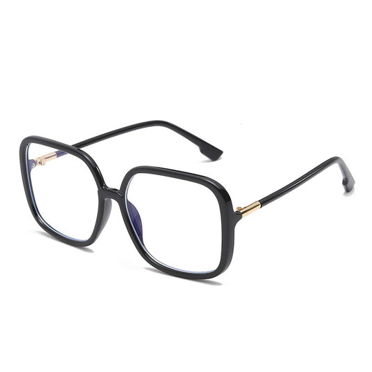 Blue Light Blocking Flat Lens Glasses (Square Frame)