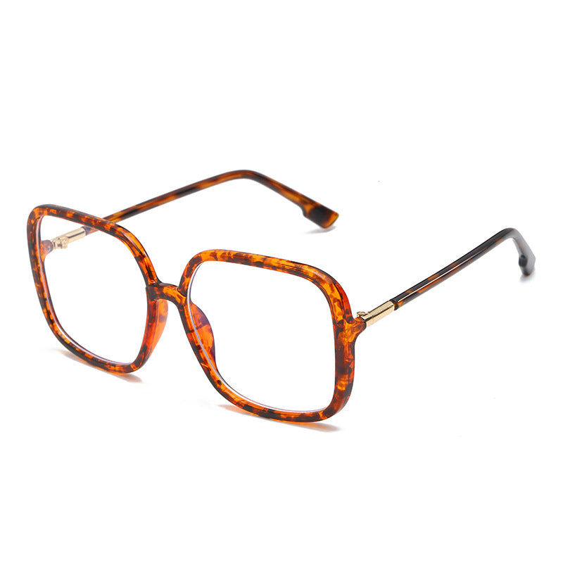 Blue Light Blocking Flat Lens Glasses (Square Frame)