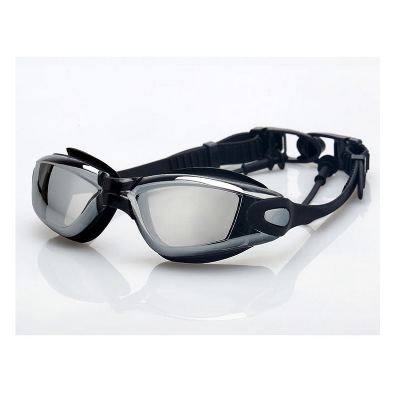 Unisex Anti-Fog Waterproof Swimming Goggles Large Frame