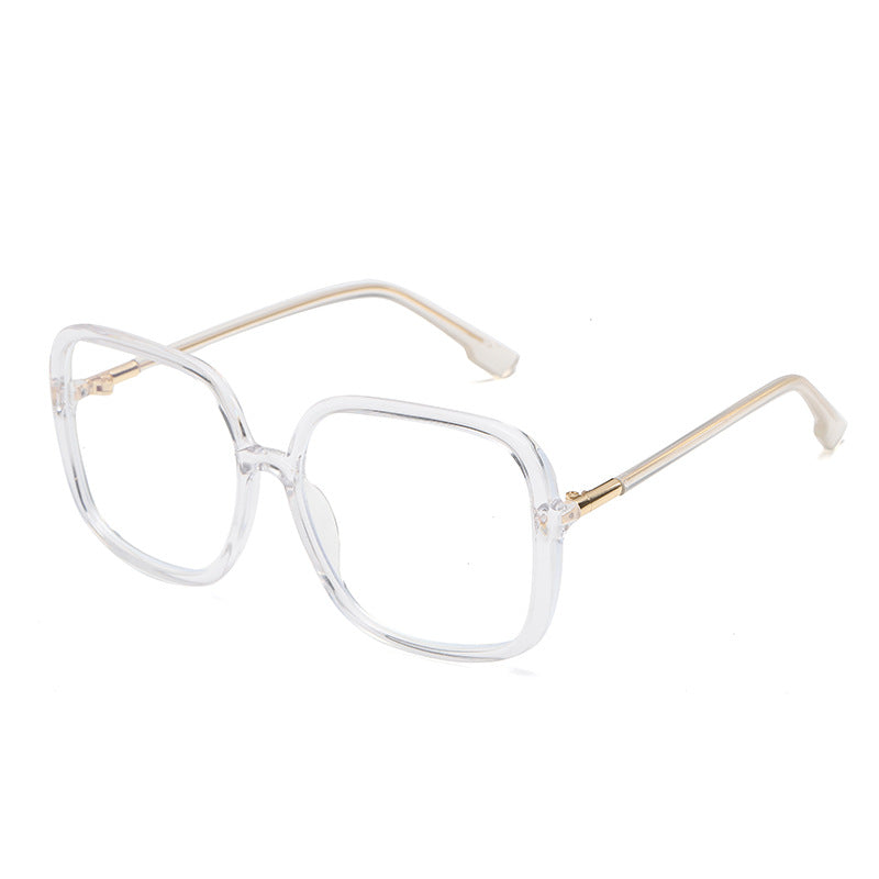 Blue Light Blocking Flat Lens Glasses (Square Frame)