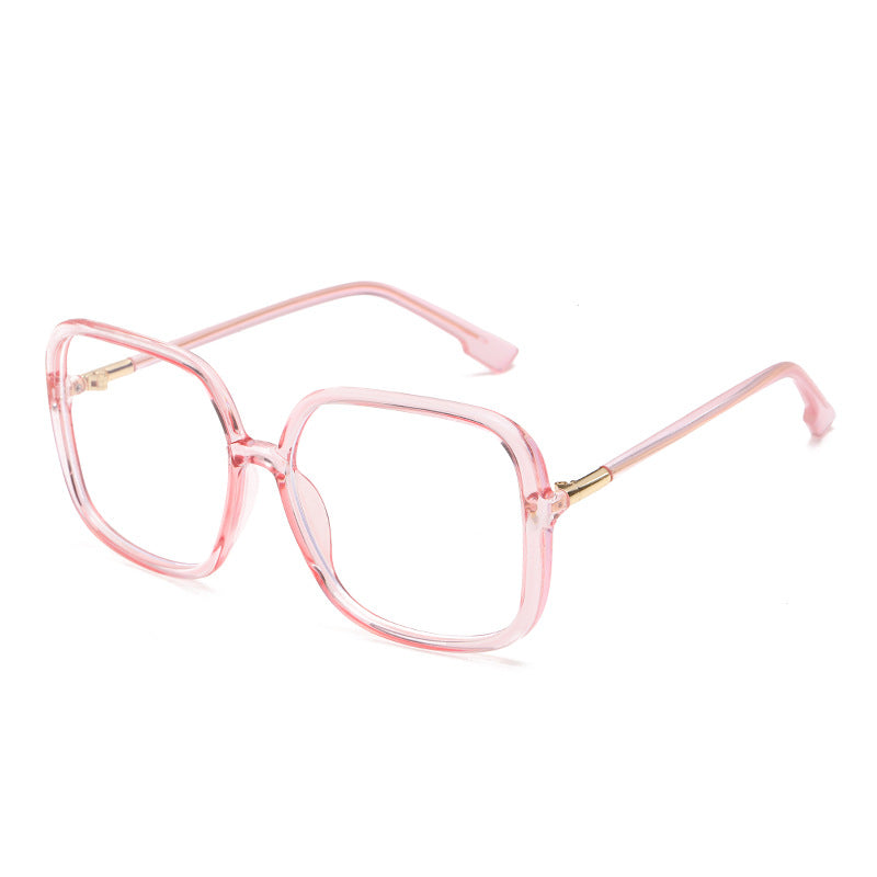 Blue Light Blocking Flat Lens Glasses (Square Frame)