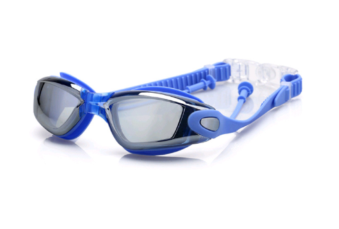 Unisex Anti-Fog Waterproof Swimming Goggles Large Frame