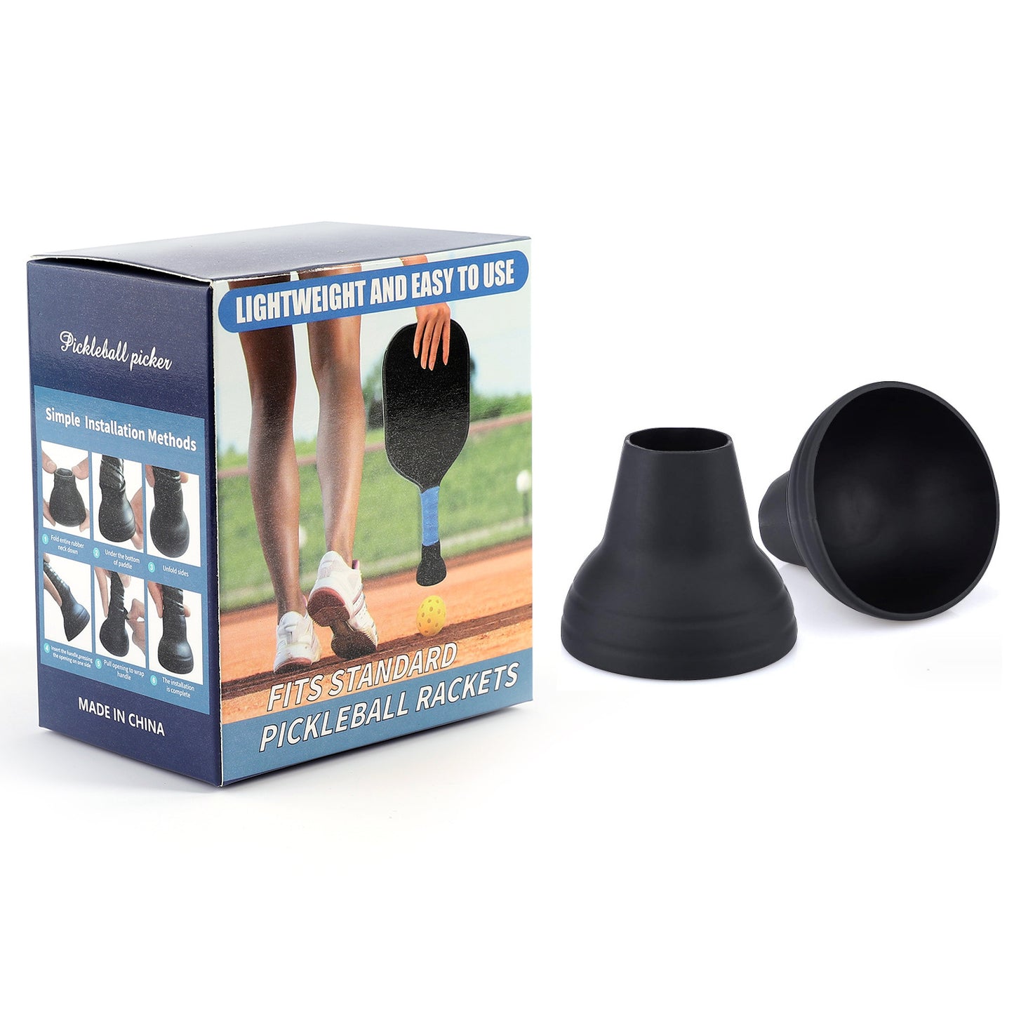 Eco-Friendly Silicone Pickleball Ball Retriever Set
